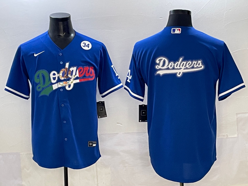 Men Los Angeles Dodgers blank blue Nike 2025 MLB All Star Jersey 005->los angeles dodgers->MLB Jersey